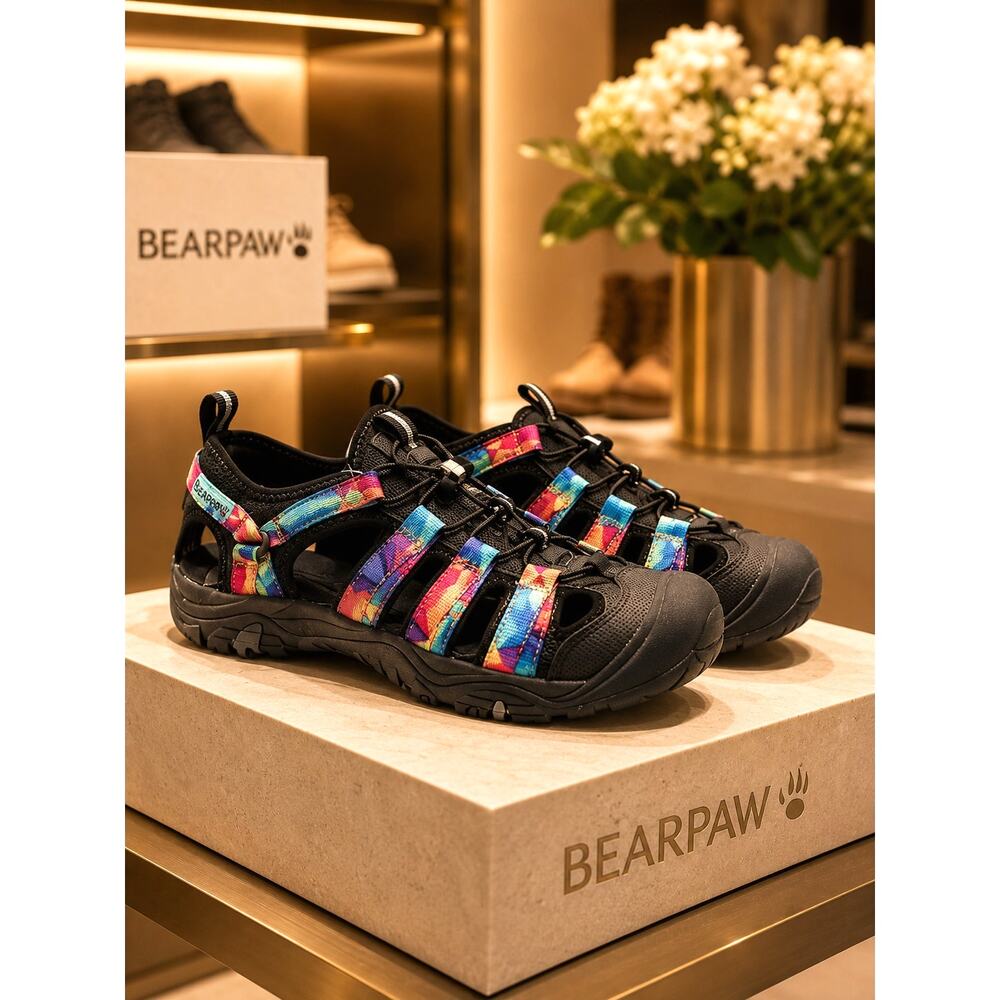 Bearpaw Memuru Amphibious Hiking Shoes Black Multi 8